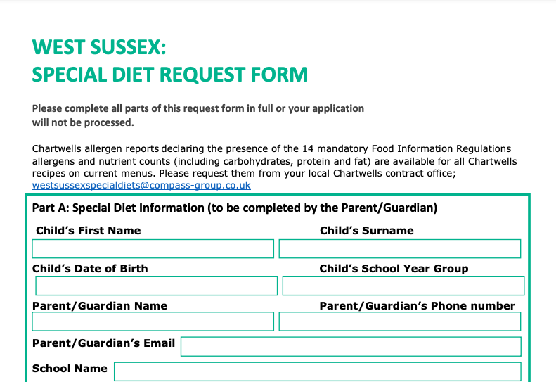 Certificates and Forms - Diet Medical Form e.g. Follow up check for Lighter Life