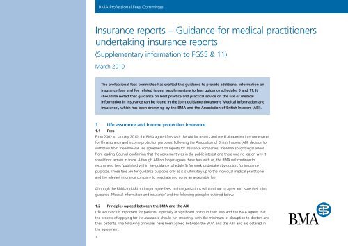 Certificates and Forms - GP Insurance Report - No Examination