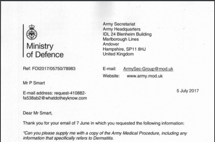 Medical Report - Army Medical