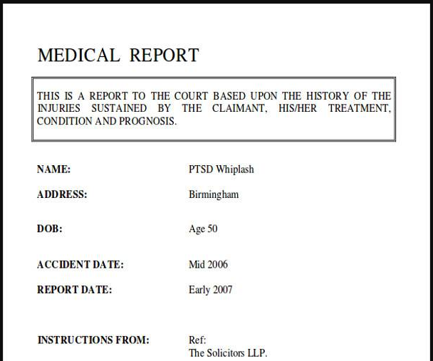 Medical Report - Housing Report (No Examination)