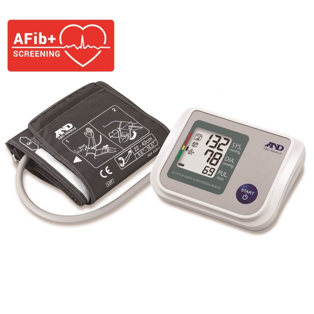 Blood Pressure Monitor, Digital, A&D UA-767S, Upper Arm with Atrial Fibrillation Detection, Each